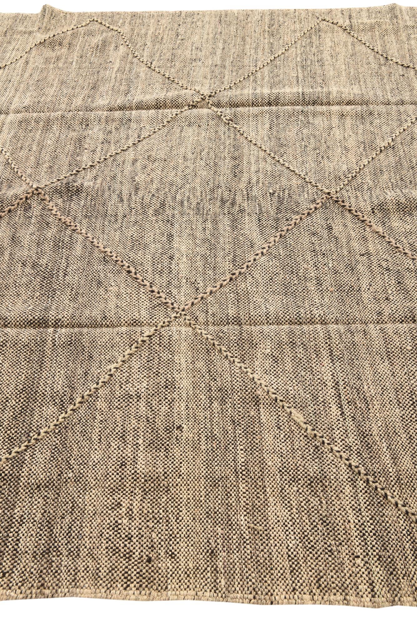 7' x 9' 7 Hand Knotted Moroccan Wool Rug