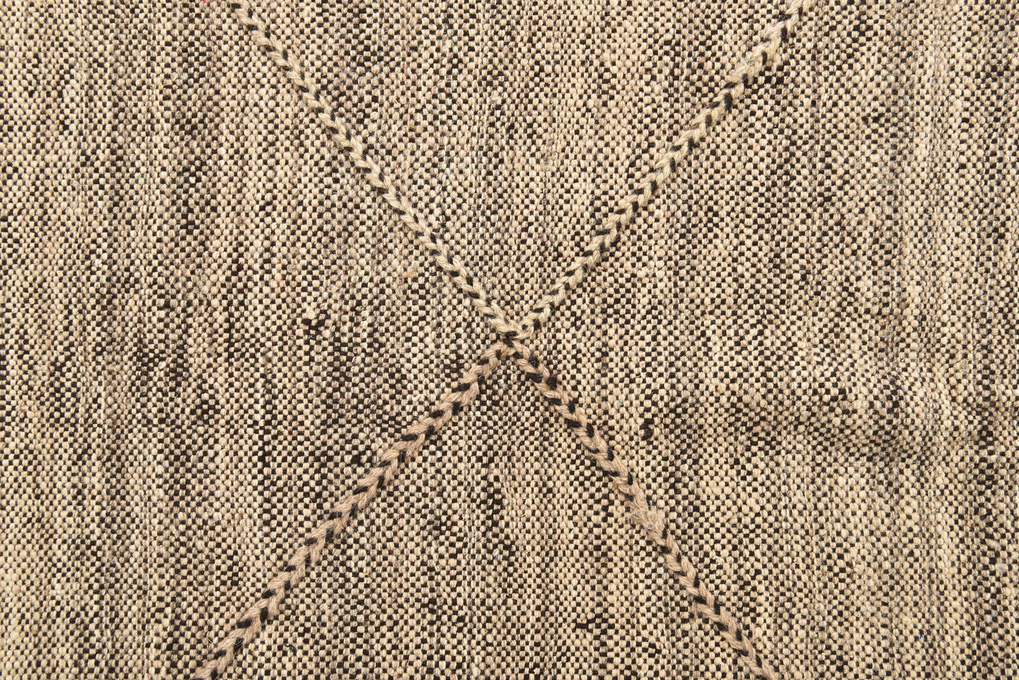 7' x 9' 7 Hand Knotted Moroccan Wool Rug