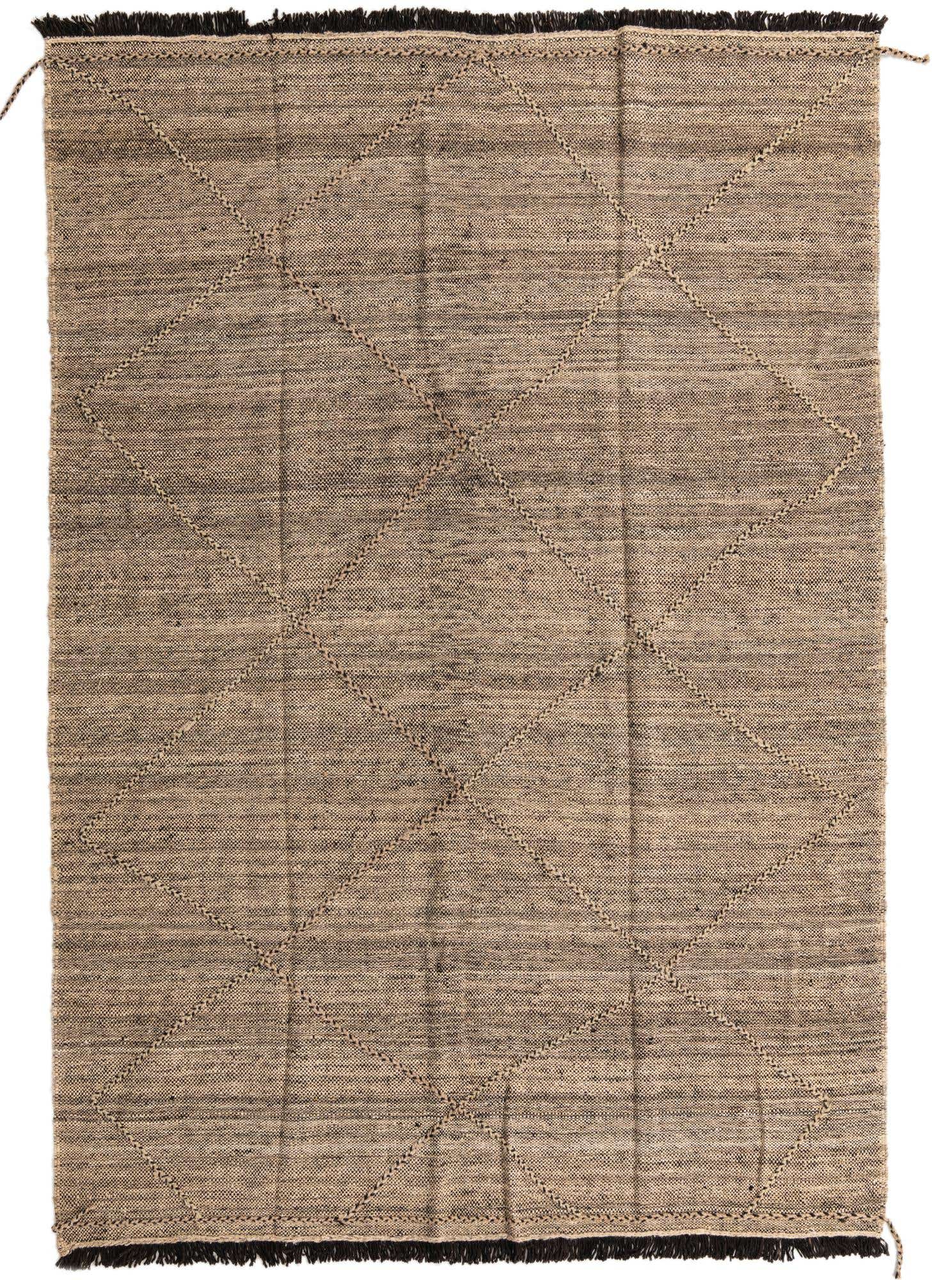 7' x 9' 7 Hand Knotted Moroccan Wool Rug