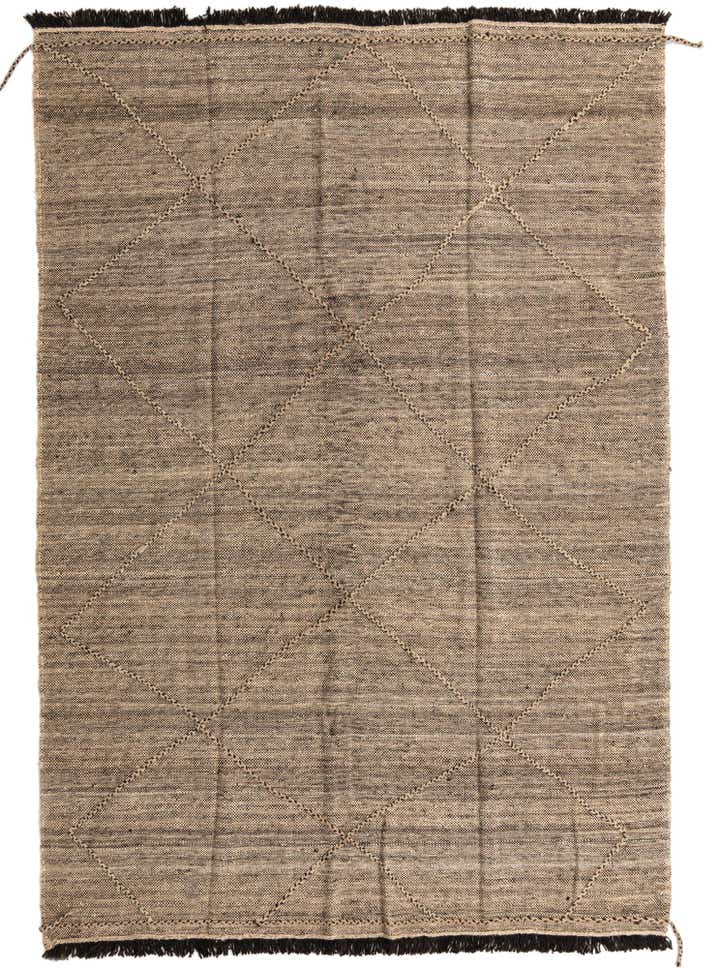 7' x 9' 7 Hand Knotted Moroccan Wool Rug