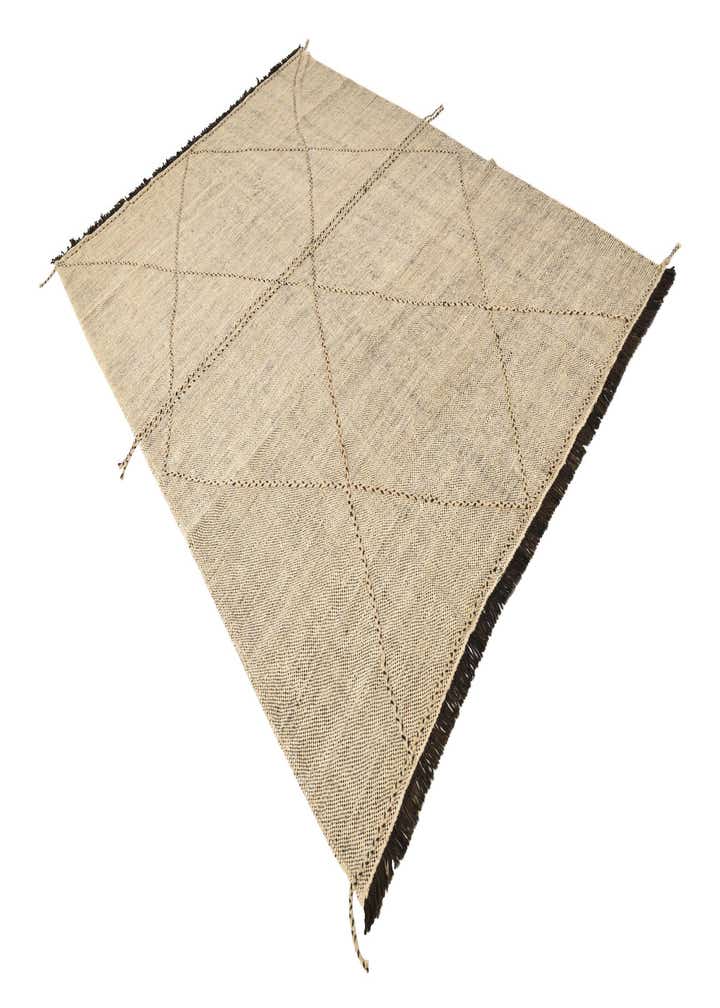 6' 9 x 9' 7 Hand Knotted Moroccan Wool Rug