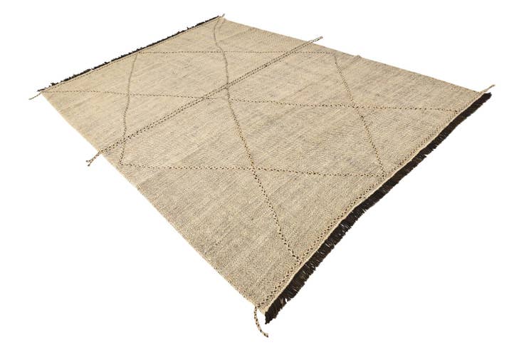 Detail image of 6' 9 x 9' 7 Hand Knotted Moroccan Wool Rug