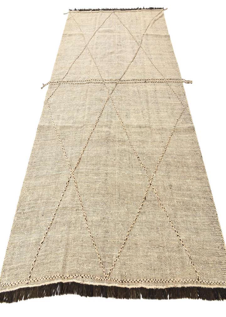6' 9 x 9' 7 Hand Knotted Moroccan Wool Rug