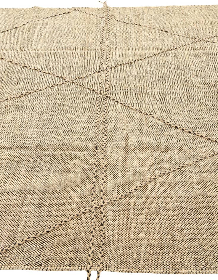 Detail image of 6' 9 x 9' 7  Hand Knotted Moroccan Wool Rug