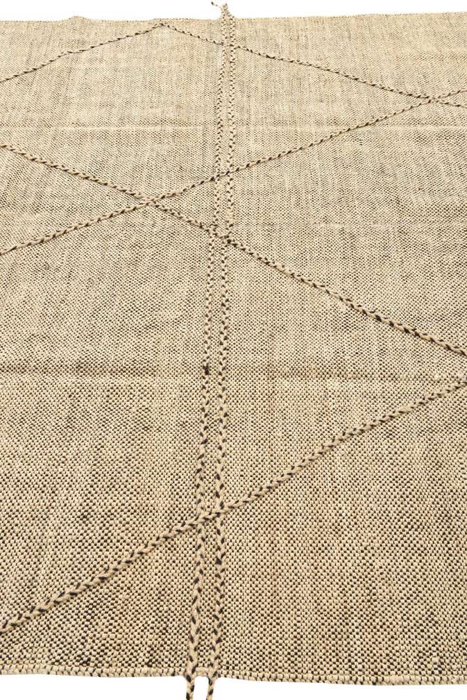 6' 9 x 9' 7 Hand Knotted Moroccan Wool Rug