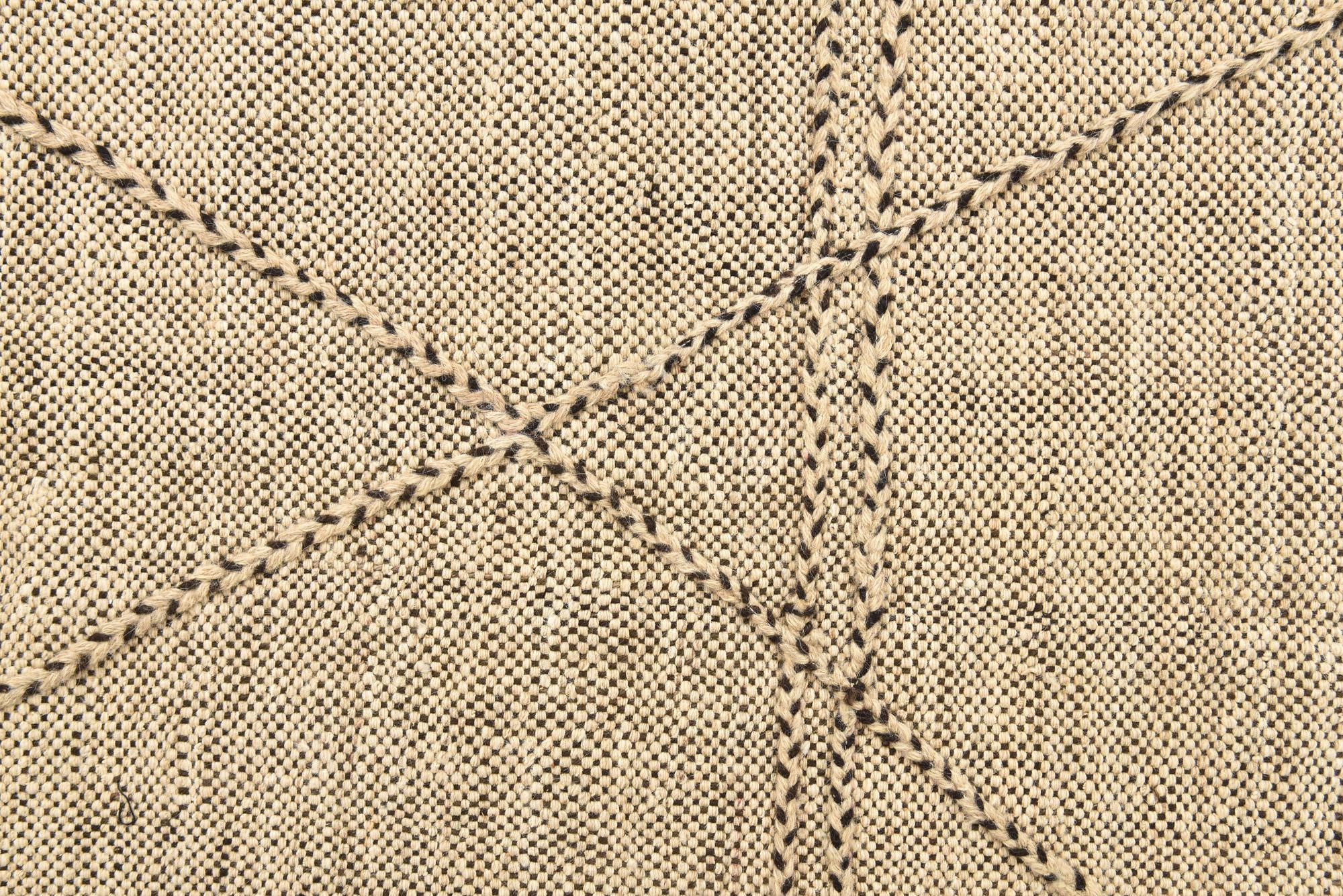6' 9 x 9' 7 Hand Knotted Moroccan Wool Rug