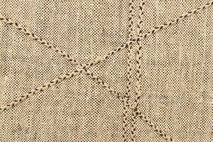 6' 9 x 9' 7 Hand Knotted Moroccan Wool Rug