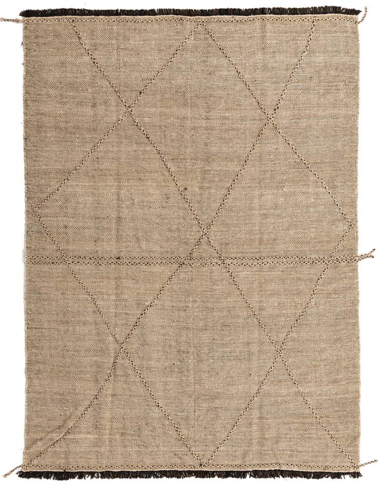 Detail image of 6' 9 x 9' 7 Hand Knotted Moroccan Wool Rug