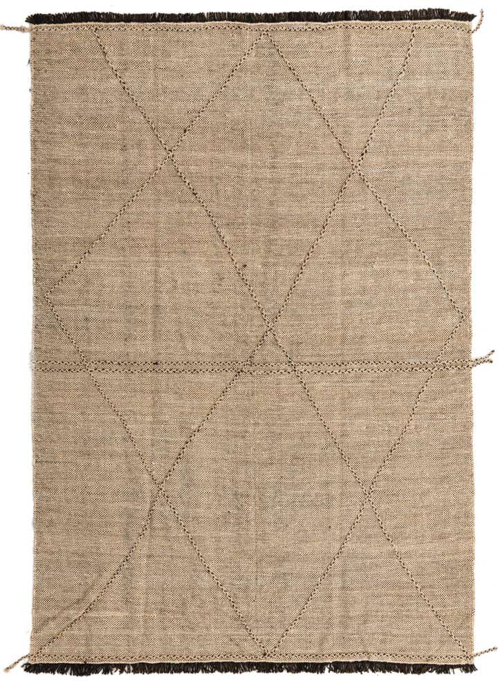6' 9 x 9' 7 Hand Knotted Moroccan Wool Rug