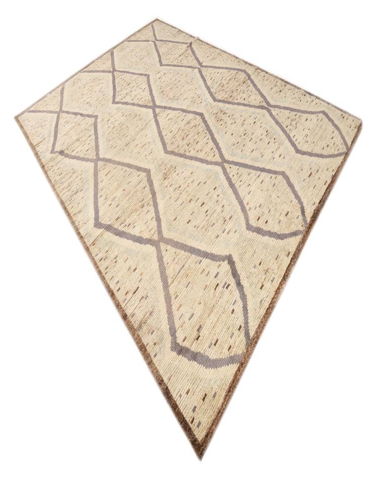 Detail image of 8' 10 x 12' 3  Hand Knotted Moroccan Wool Rug