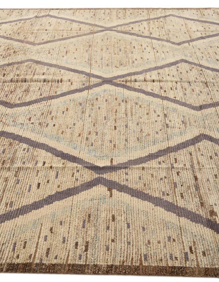 Detail image of 8' 10 x 12' 3  Hand Knotted Moroccan Wool Rug