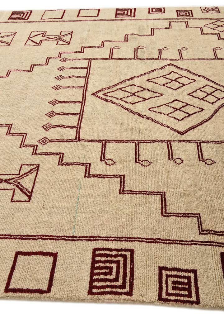 8' x 10' 9 Hand Knotted Moroccan Wool Rug