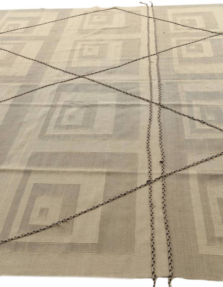 Detail image of 9' 6 x 12' 8  Hand Knotted Moroccan Wool Rug