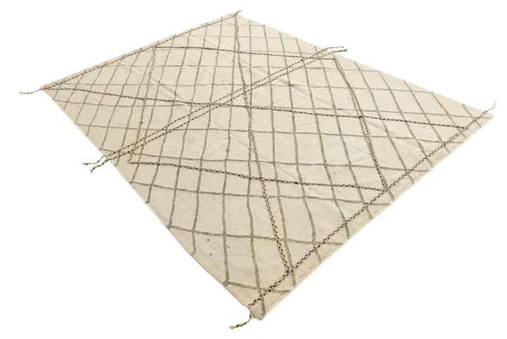 5' 10 x 7' 9 Hand Knotted Moroccan Wool Rug
