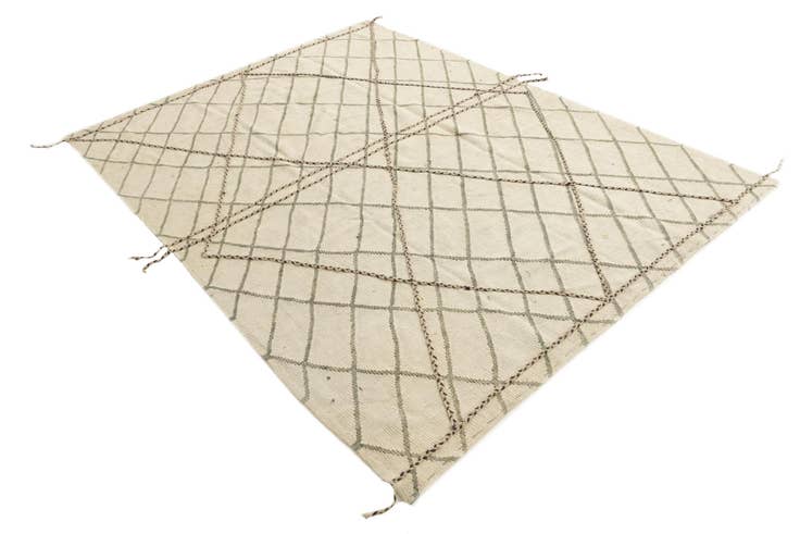 Detail image of 5' 10 x 7' 9 Hand Knotted Moroccan Wool Rug