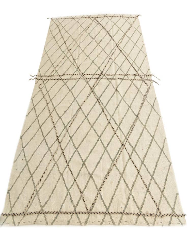 Detail image of 5' 10 x 7' 9 Hand Knotted Moroccan Wool Rug