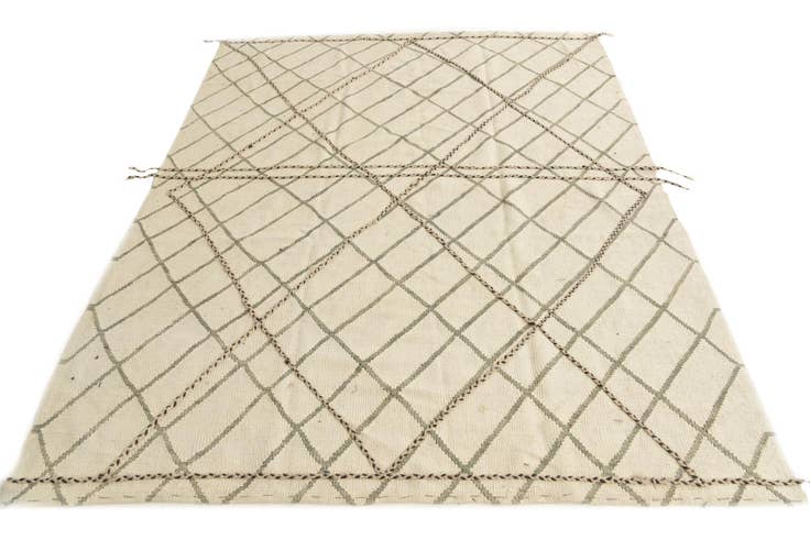 Detail image of 5' 10 x 7' 9 Hand Knotted Moroccan Wool Rug