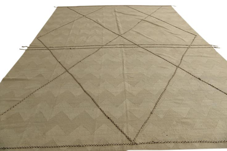 Detail image of 9' 10 x 13' 3 Hand Knotted Moroccan Wool Rug