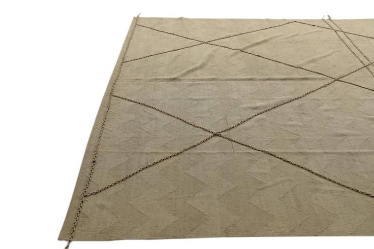 Detail image of 9' 10 x 13' 3 Hand Knotted Moroccan Wool Rug