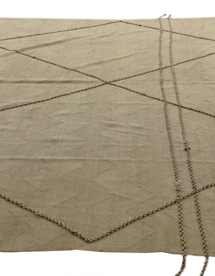 Detail image of 9' 10 x 13' 3  Hand Knotted Moroccan Wool Rug