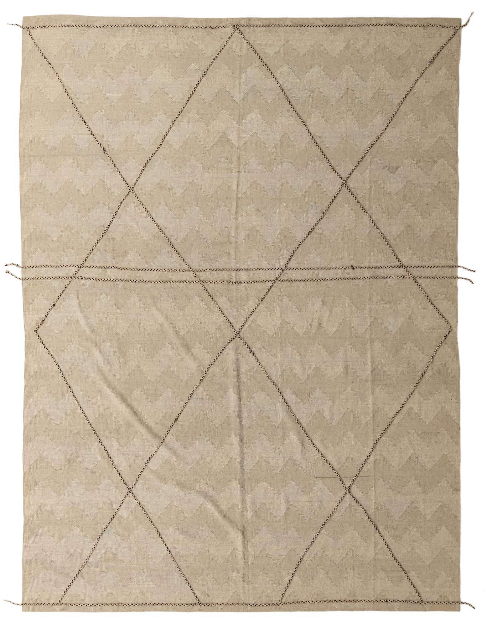 9' 10 x 13' 3 Hand Knotted Moroccan Wool Rug