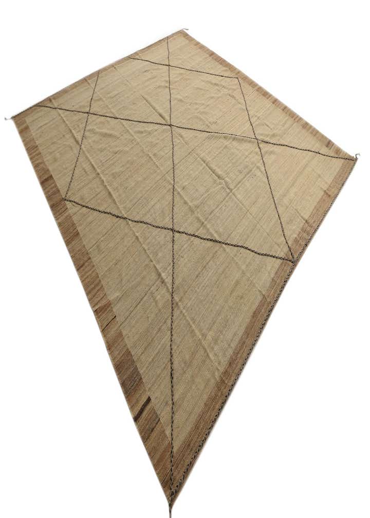 10' 9 x 11' 10 Hand Knotted Moroccan Wool Rug