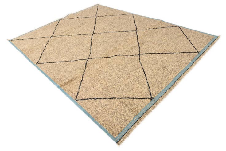 Detail image of 8' x 10' 2 Hand Knotted Moroccan Wool Rug