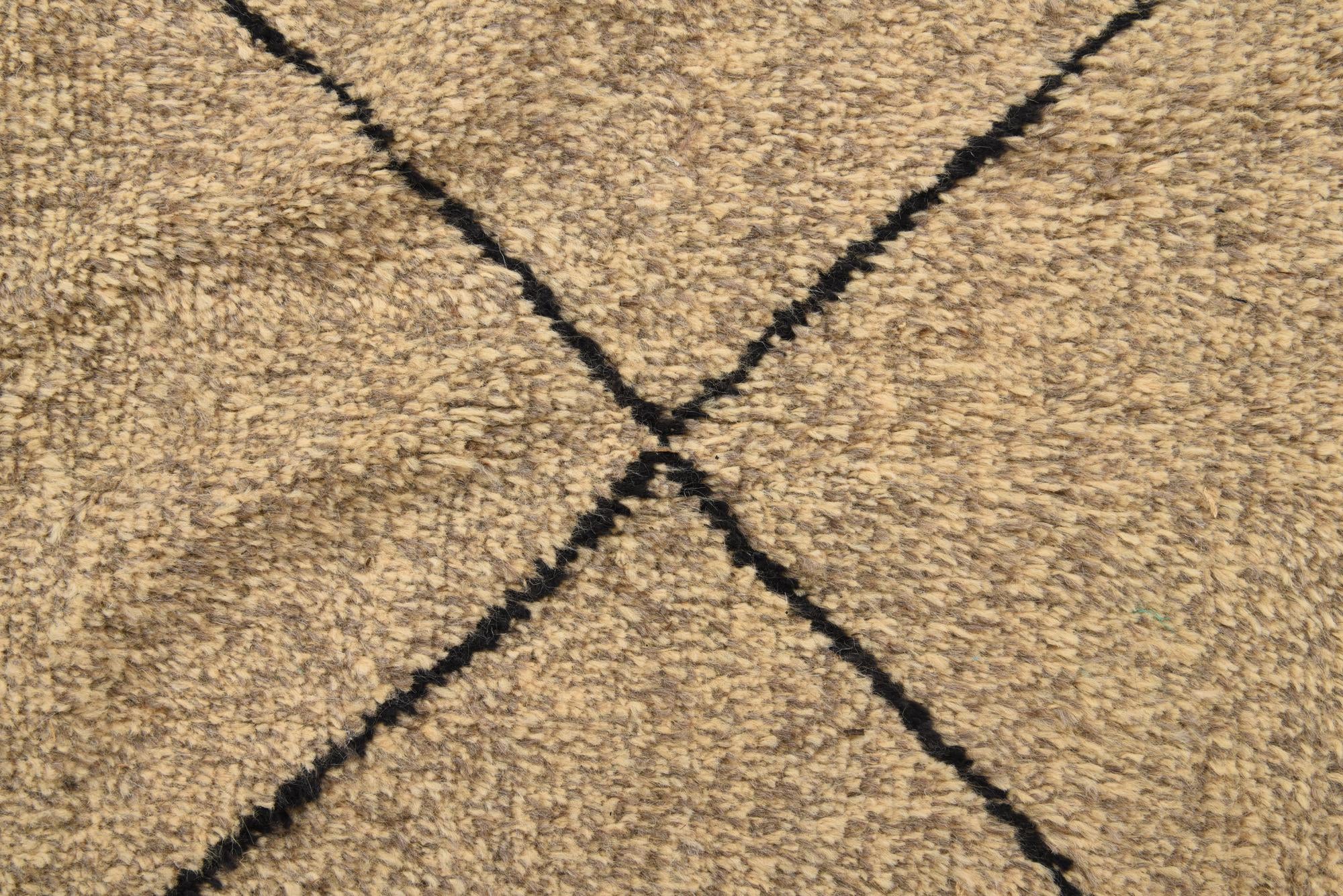 8' x 10' 2 Hand Knotted Moroccan Wool Rug