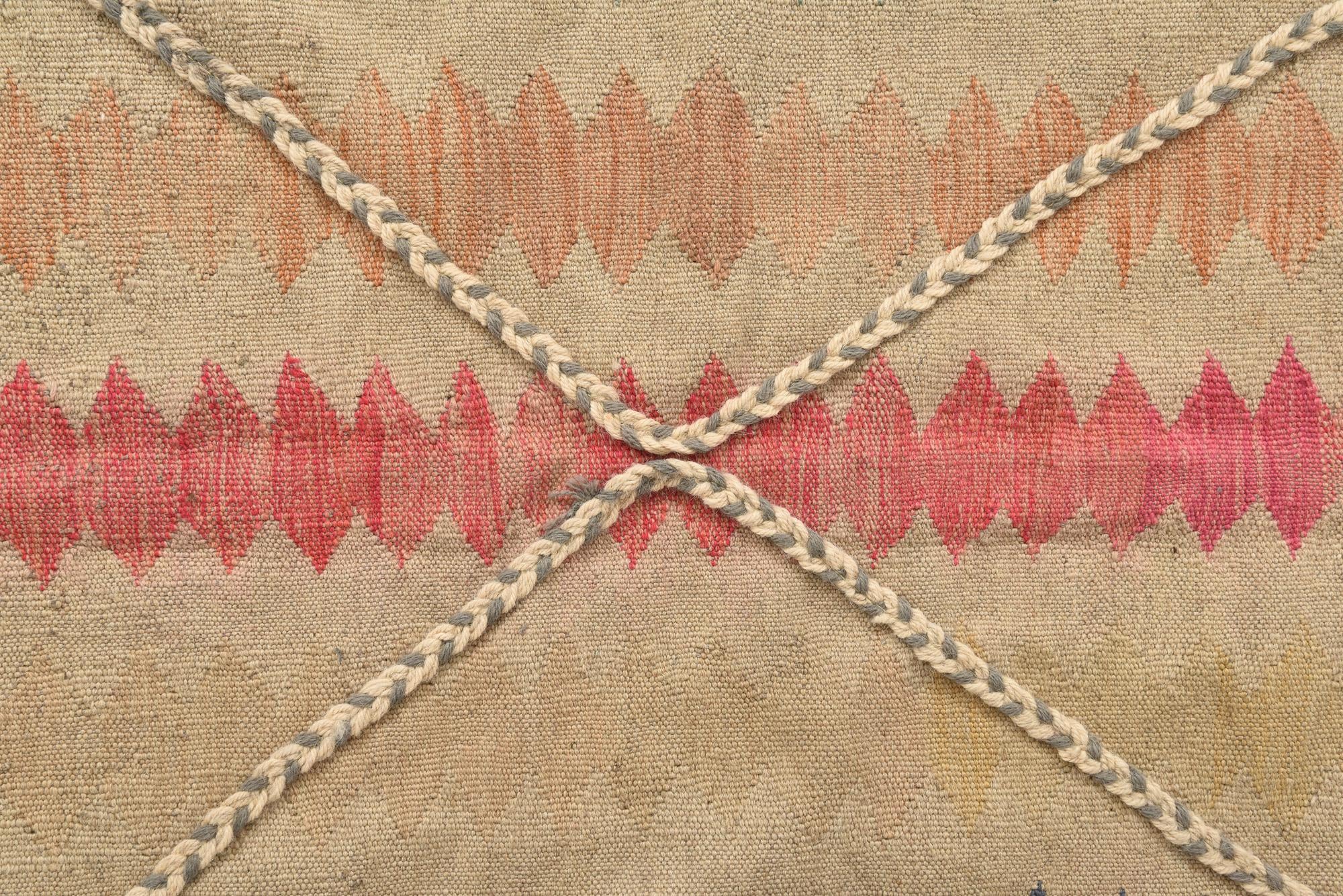 4' 8 x 6' 6 Hand Knotted Moroccan Wool Rug