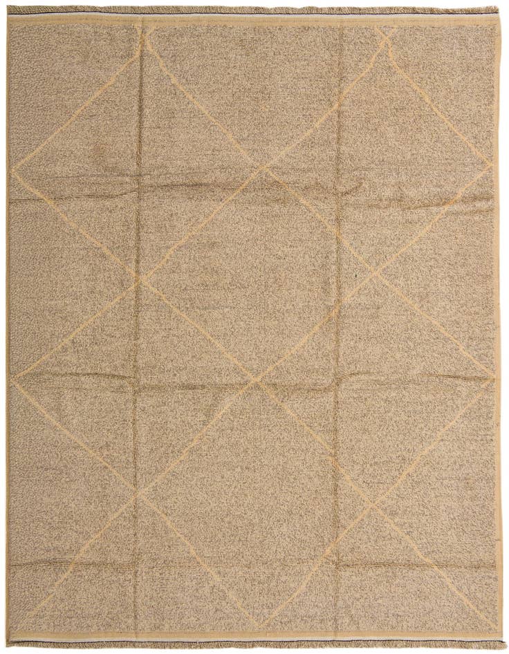 Detail image of 9' 3 x 12' 6 Hand Knotted Moroccan Wool Rug