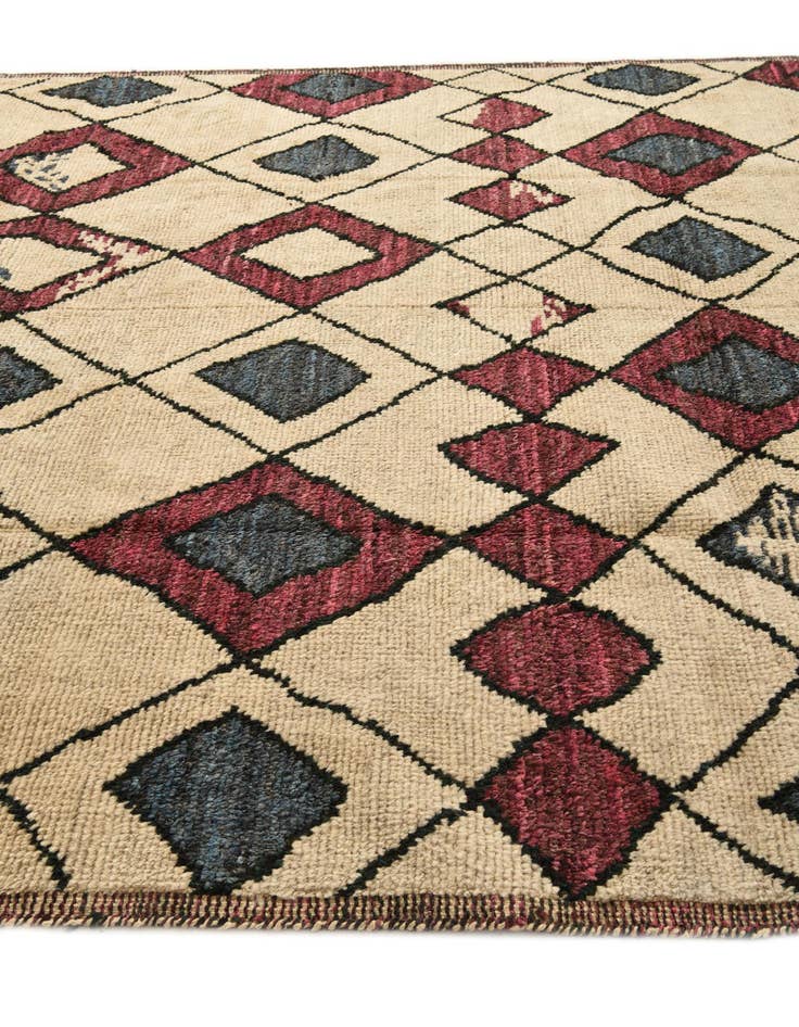 Detail image of 9' 3 x 10' 3  Hand Knotted Moroccan Wool Rug