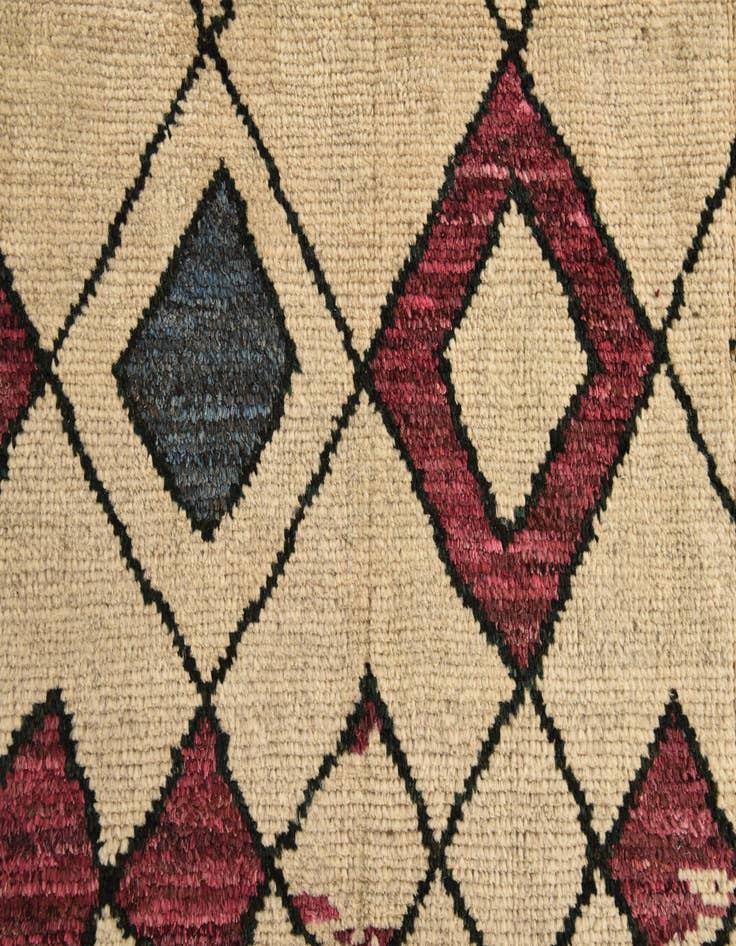 Detail image of 9' 3 x 10' 3  Hand Knotted Moroccan Wool Rug
