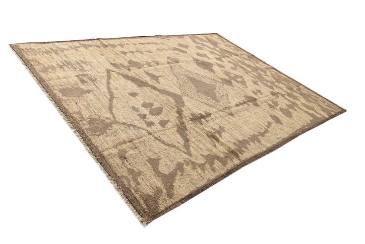 Detail image of 9' 3 x 12' 3 Hand Knotted Moroccan Wool Rug