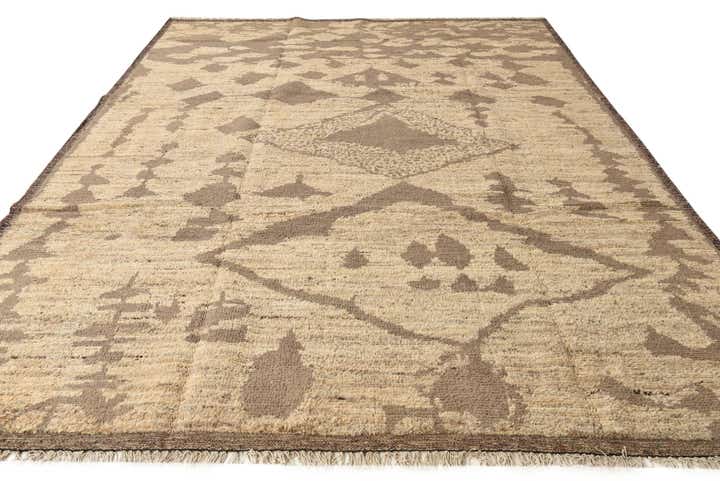 9' 3 x 12' 3 Hand Knotted Moroccan Wool Rug