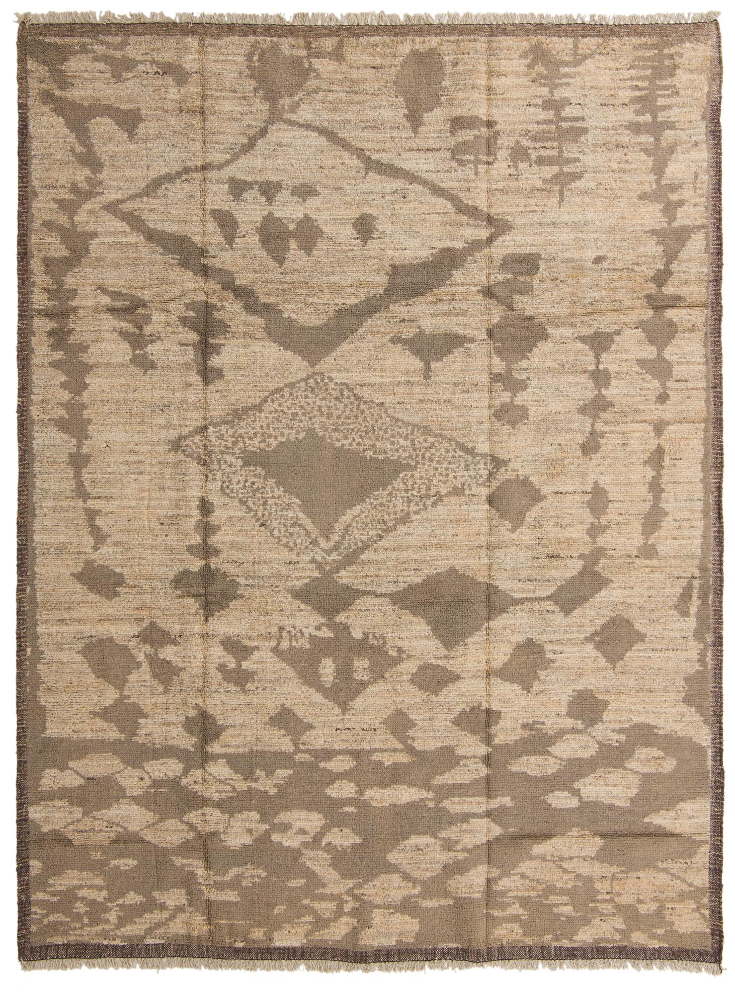 9' 3 x 12' 3 Hand Knotted Moroccan Wool Rug