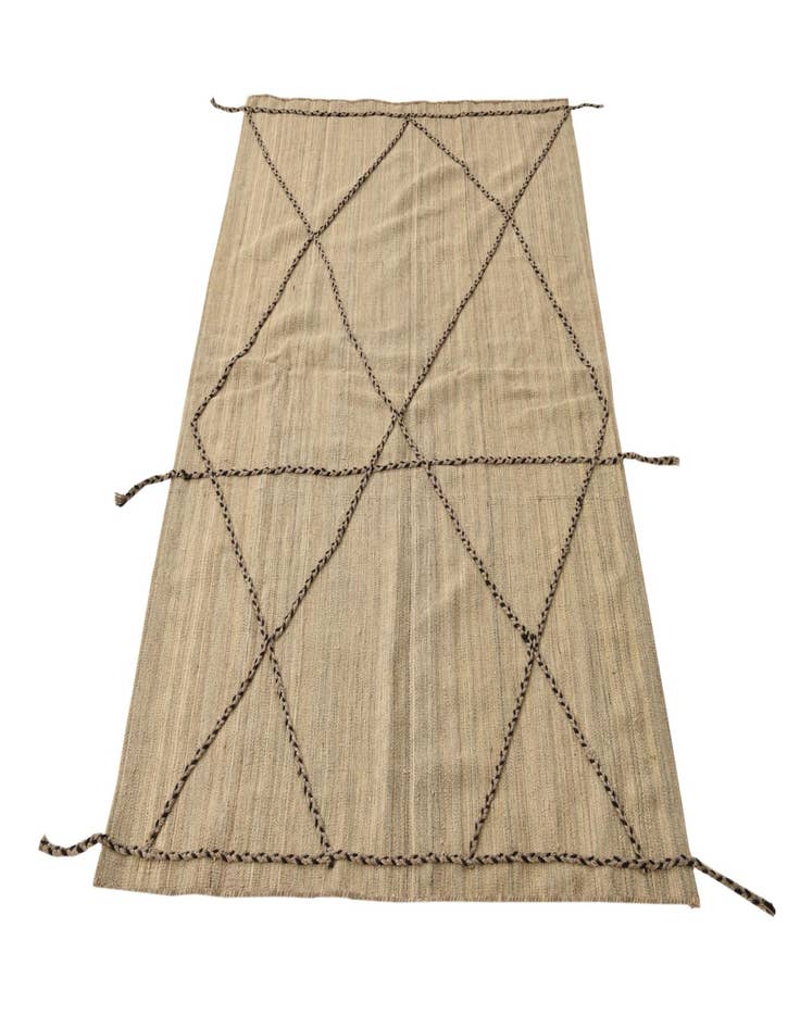 Detail image of 3' 11 x 6' 7  Hand Knotted Moroccan Wool Rug