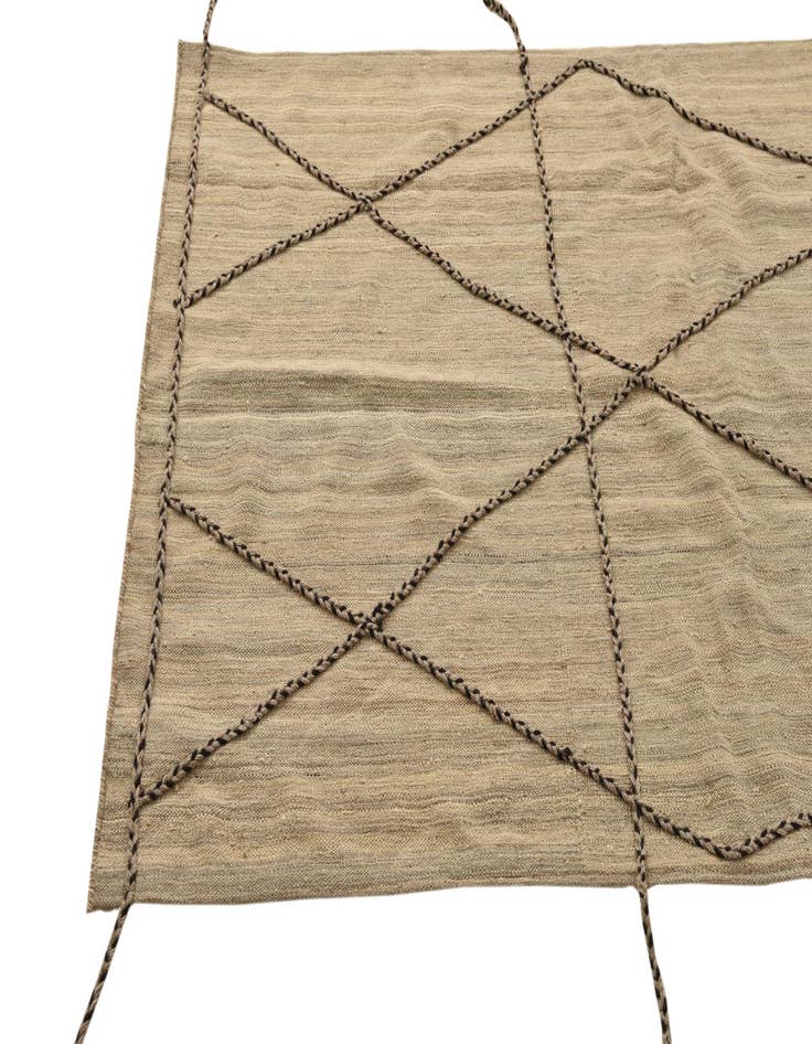 Detail image of 3' 11 x 6' 7  Hand Knotted Moroccan Wool Rug