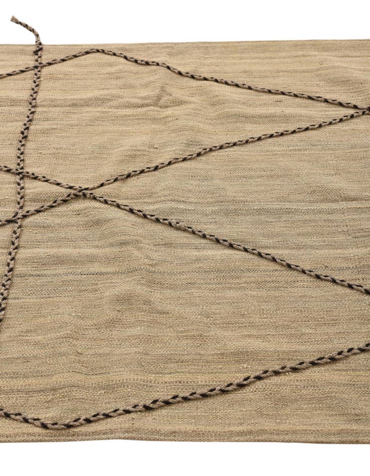 Detail image of 3' 11 x 6' 7  Hand Knotted Moroccan Wool Rug