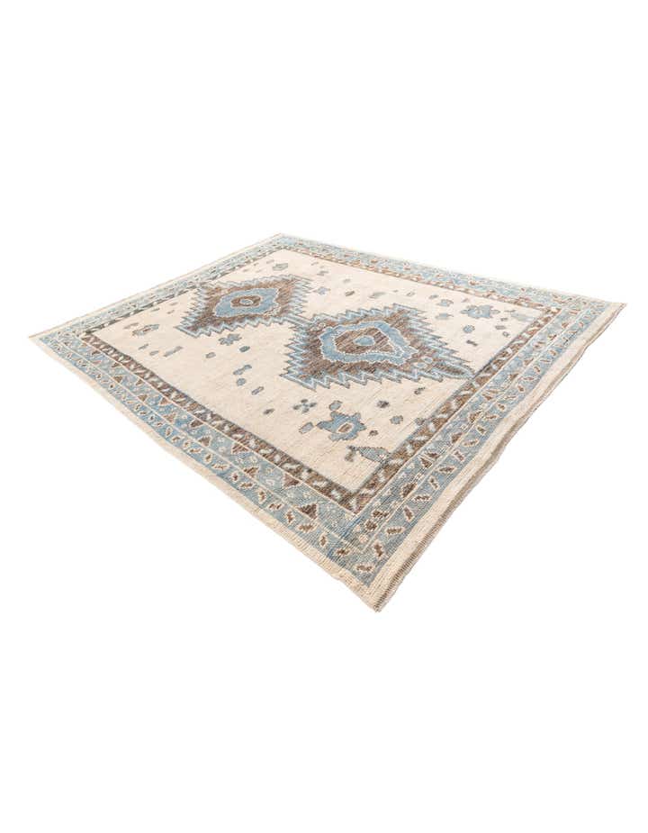 8' x 9' 9 Hand Knotted Moroccan Wool Rug