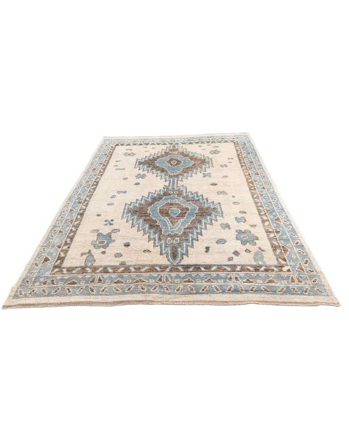 8' x 9' 9 Hand Knotted Moroccan Wool Rug