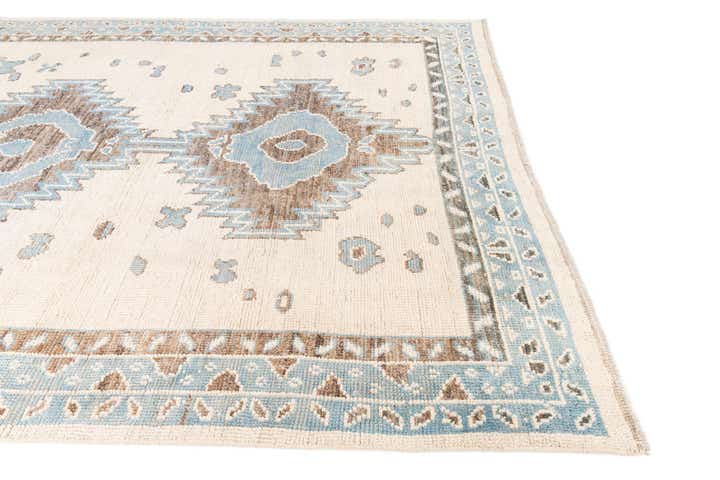 8' x 9' 9 Hand Knotted Moroccan Wool Rug