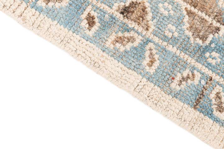 8' x 9' 9 Hand Knotted Moroccan Wool Rug