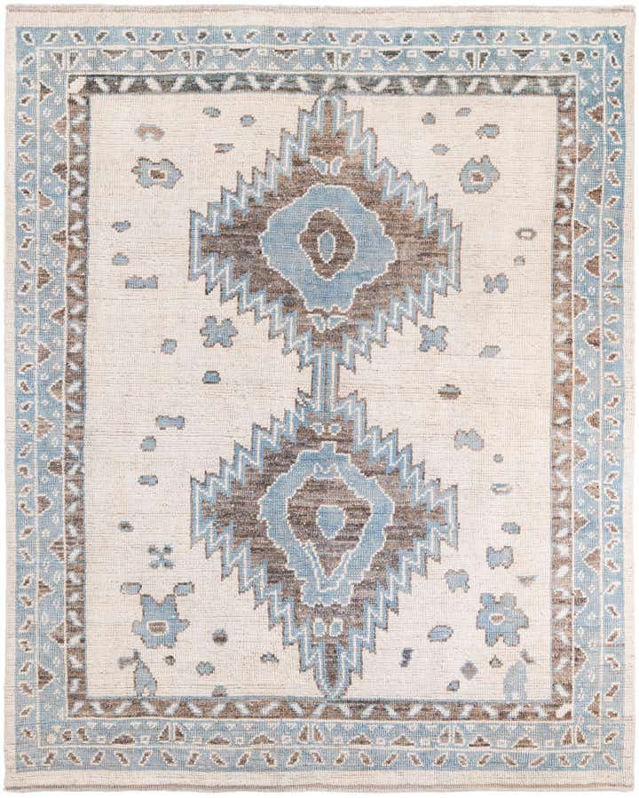 8' x 9' 9 Hand Knotted Moroccan Wool Rug