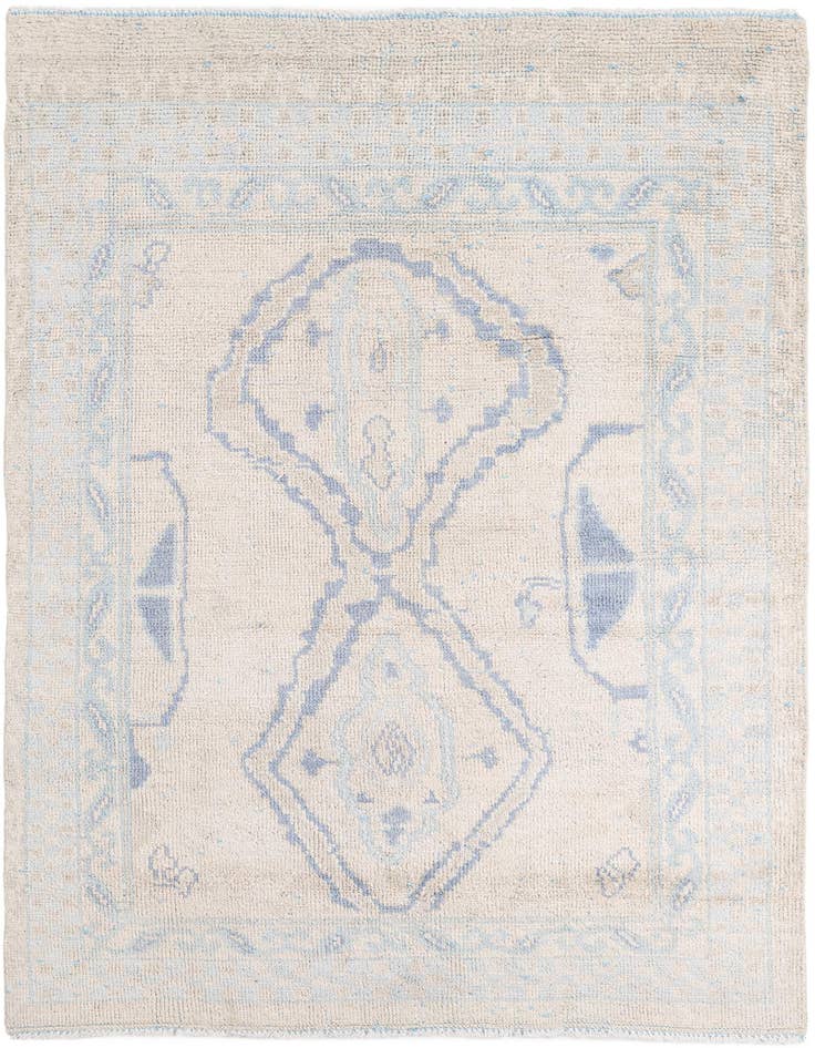 Detail image of 5' 8 x 8' 8 Hand Knotted Moroccan Wool Rug