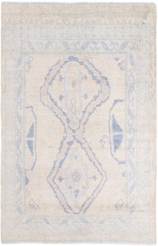 Detail image of 5' 8 x 8' 8 Hand Knotted Moroccan Wool Rug