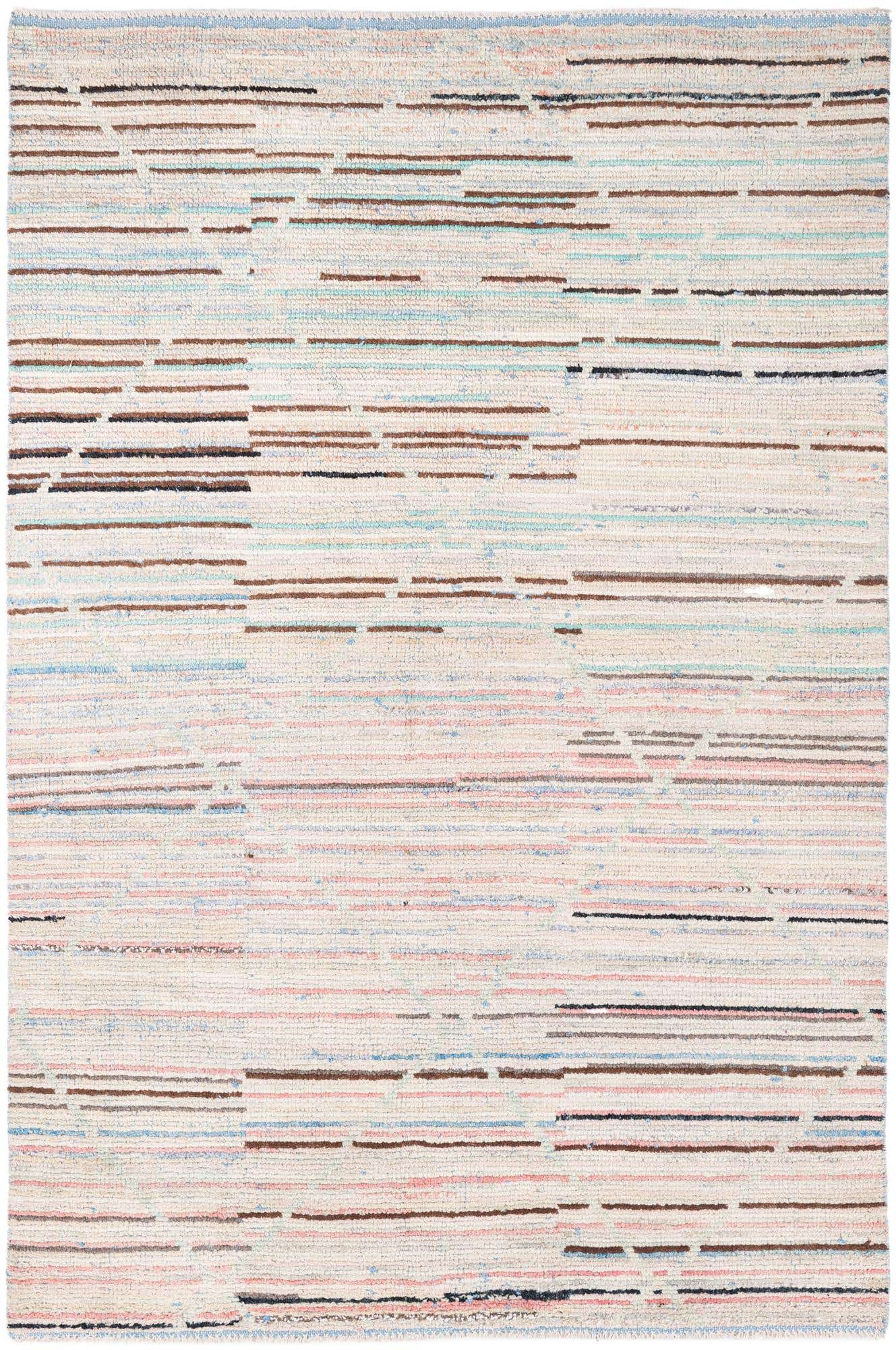 5' 10 x 8' 10 Hand Knotted Moroccan Wool Rug