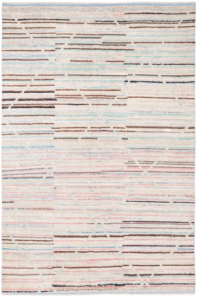 Detail image of 5' 10 x 8' 10 Hand Knotted Moroccan Wool Rug