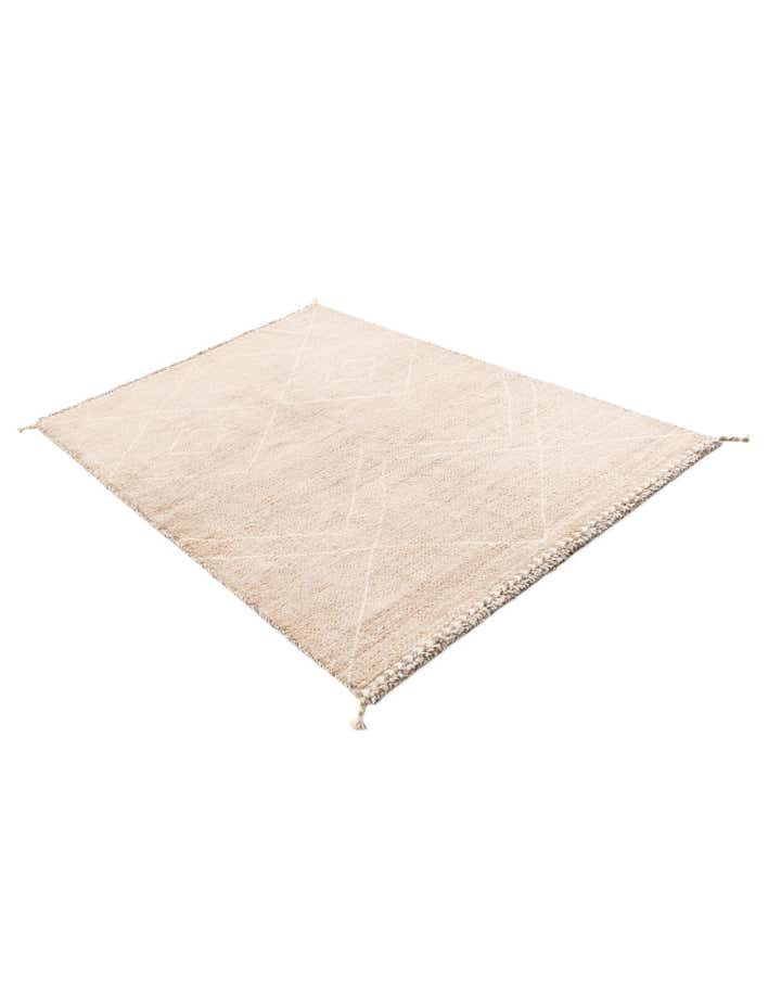 4' 2 x 6' 2 Hand Knotted Moroccan Wool Rug