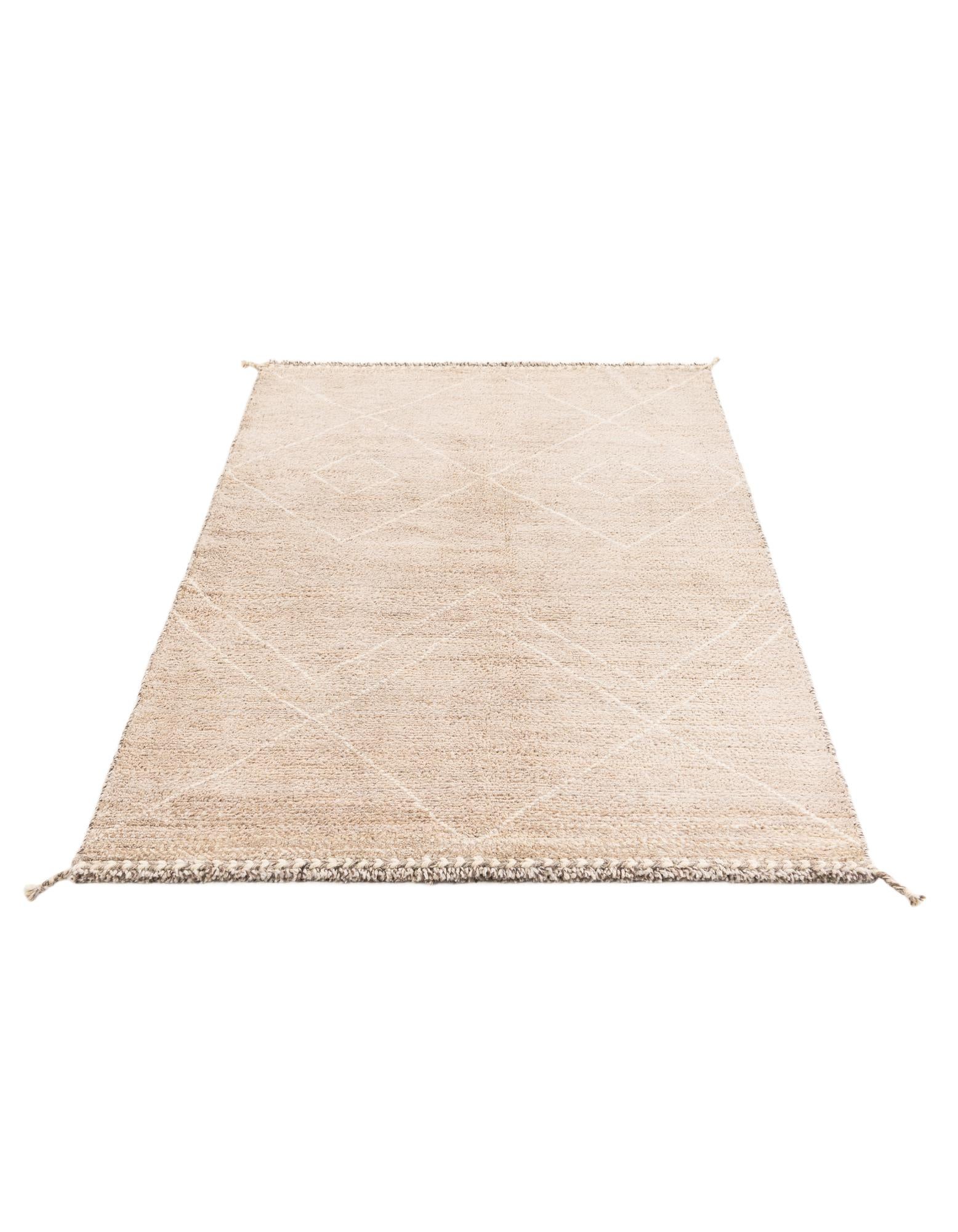 125cm x 190cm anudado a mano marroquí Alfombra Lana
