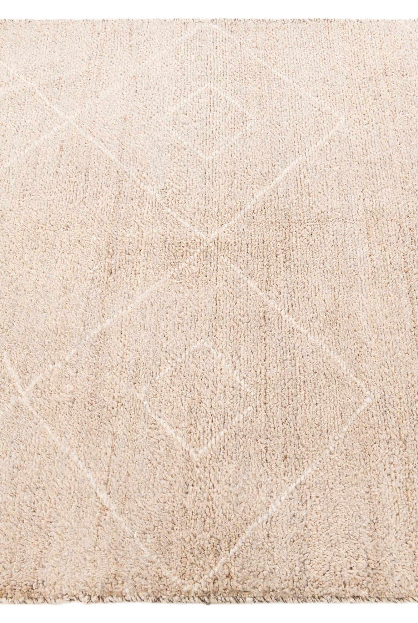 125cm x 190cm anudado a mano marroquí Alfombra Lana